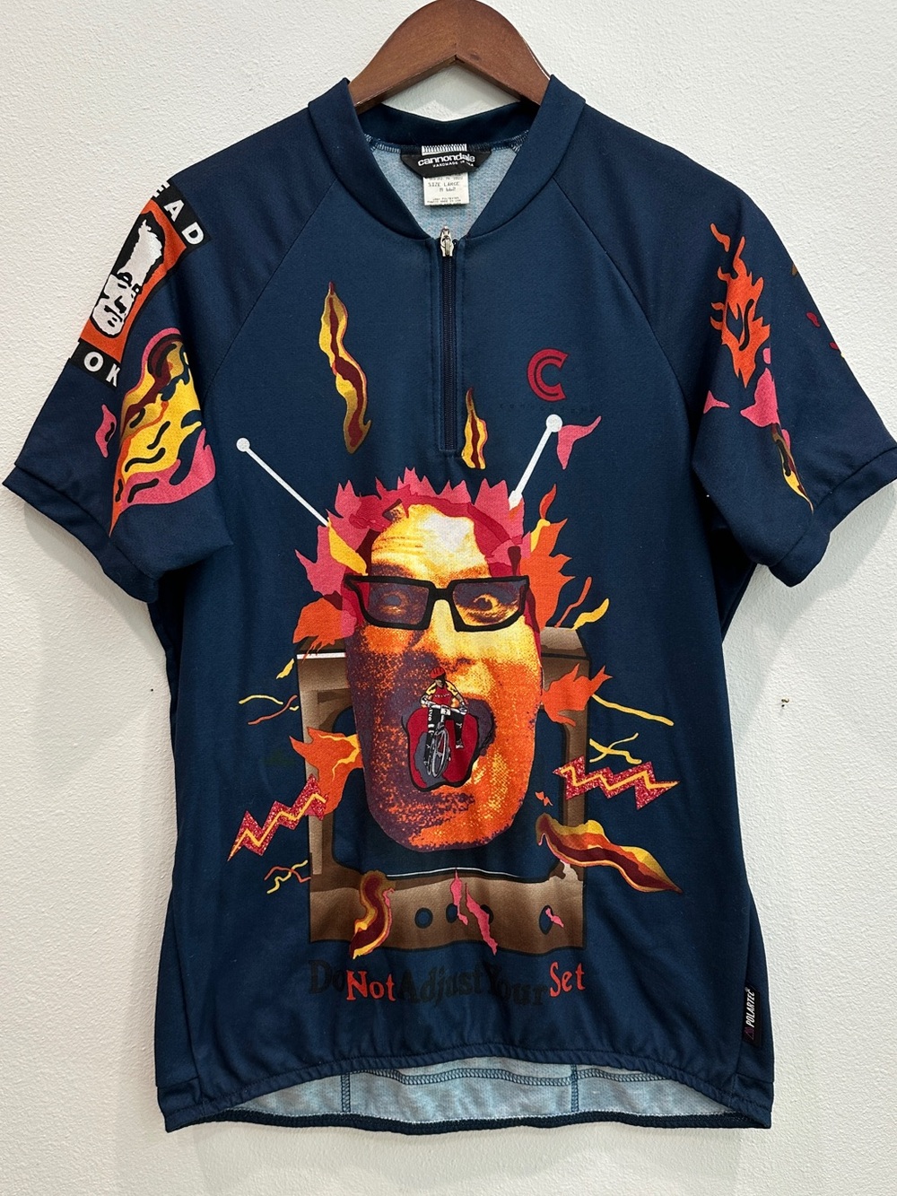Vintage 90s Cannondale Headshok Polartec Men’s Cycling Jersey Shirt